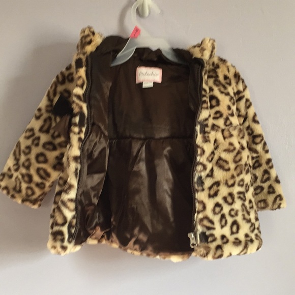 Pistachio girls leopard print coat - Picture 12 of 14